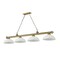 Z-Lite Cordon 4 Light Billiard, Rubbed Brass & White Linen 2306-4RB-DWL14 - alternate 3